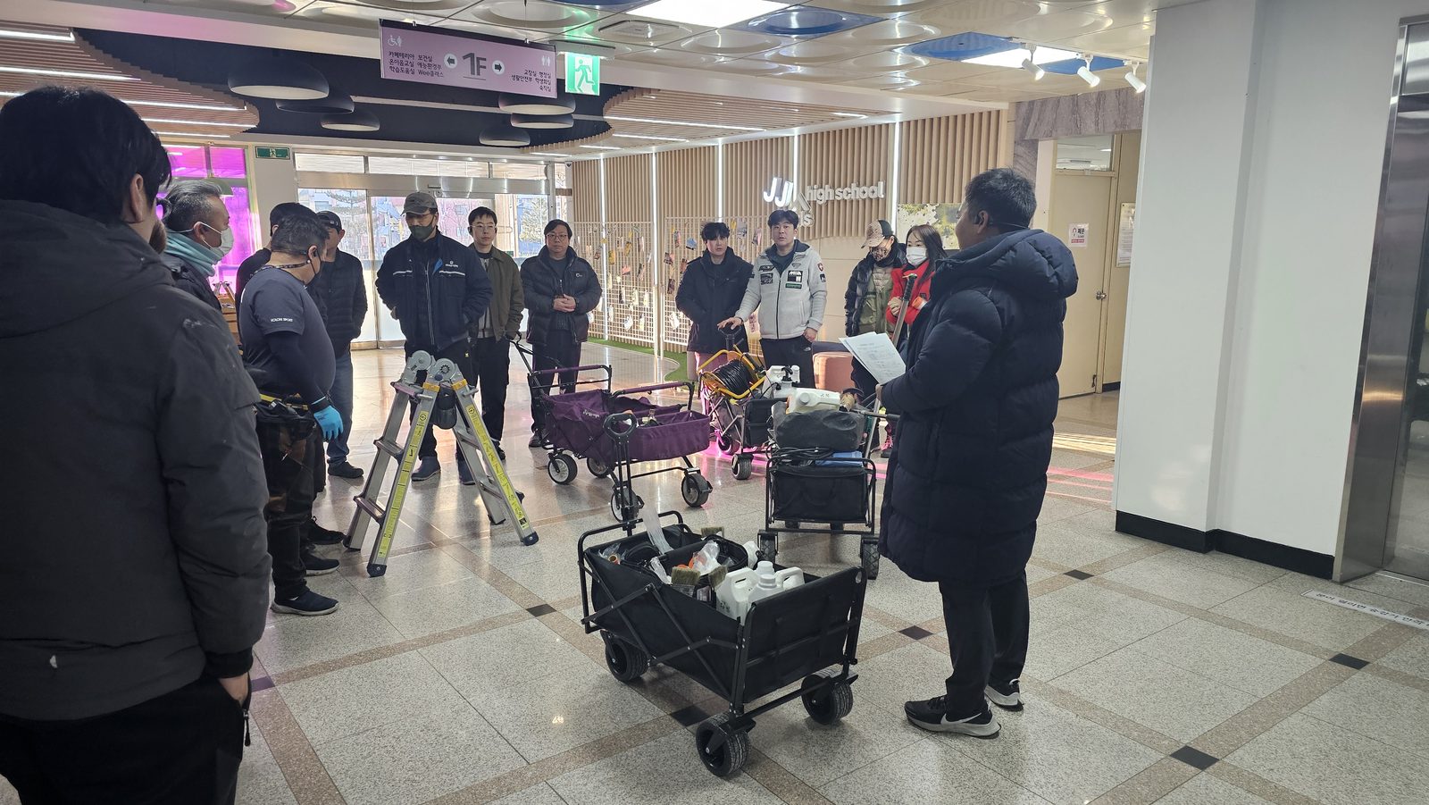 인천 지역 학교 냉난방기 분해세척