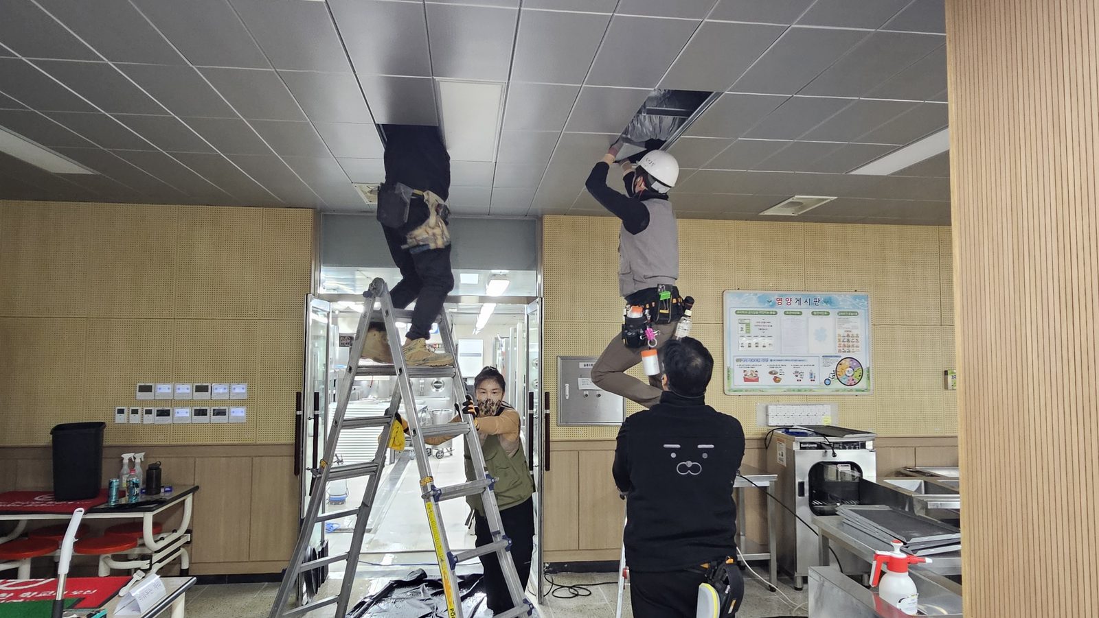 인천 지역 학교 냉난방기 분해세척
